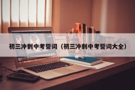 初三冲刺中考誓词（初三冲刺中考誓词大全）