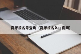 高考报名号查询（高考报名入口官网）