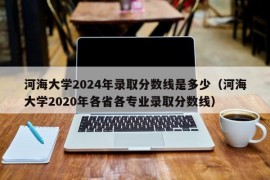 河海大学2024年录取分数线是多少（河海大学2020年各省各专业录取分数线）