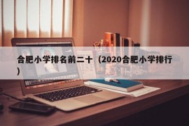 合肥小学排名前二十（2020合肥小学排行）