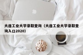 大连工业大学录取查询（大连工业大学录取查询入口2020）