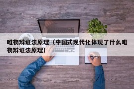 唯物辩证法原理（中国式现代化体现了什么唯物辩证法原理）