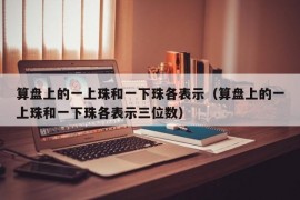 算盘上的一上珠和一下珠各表示（算盘上的一上珠和一下珠各表示三位数）