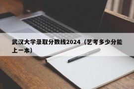 武汉大学录取分数线2024（艺考多少分能上一本）