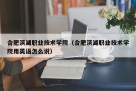 合肥滨湖职业技术学院（合肥滨湖职业技术学院用英语怎么说）