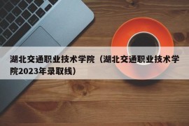 湖北交通职业技术学院（湖北交通职业技术学院2023年录取线）