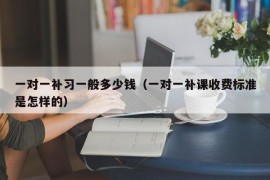 一对一补习一般多少钱（一对一补课收费标准是怎样的）