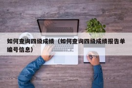 如何查询四级成绩（如何查询四级成绩报告单编号信息）