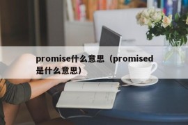 promise什么意思（promised是什么意思）