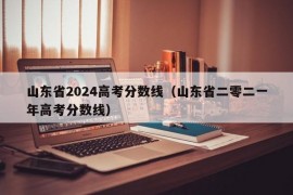 山东省2024高考分数线（山东省二零二一年高考分数线）