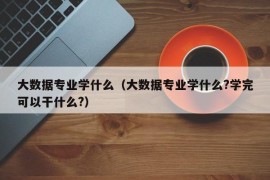 大数据专业学什么（大数据专业学什么?学完可以干什么?）