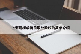 上海建桥学院录取分数线的简单介绍