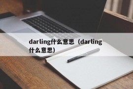 darling什么意思（darling 什么意思）