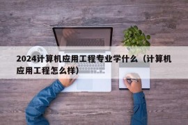 2024计算机应用工程专业学什么（计算机应用工程怎么样）