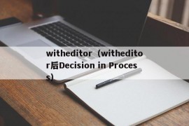 witheditor（witheditor后Decision in Process）